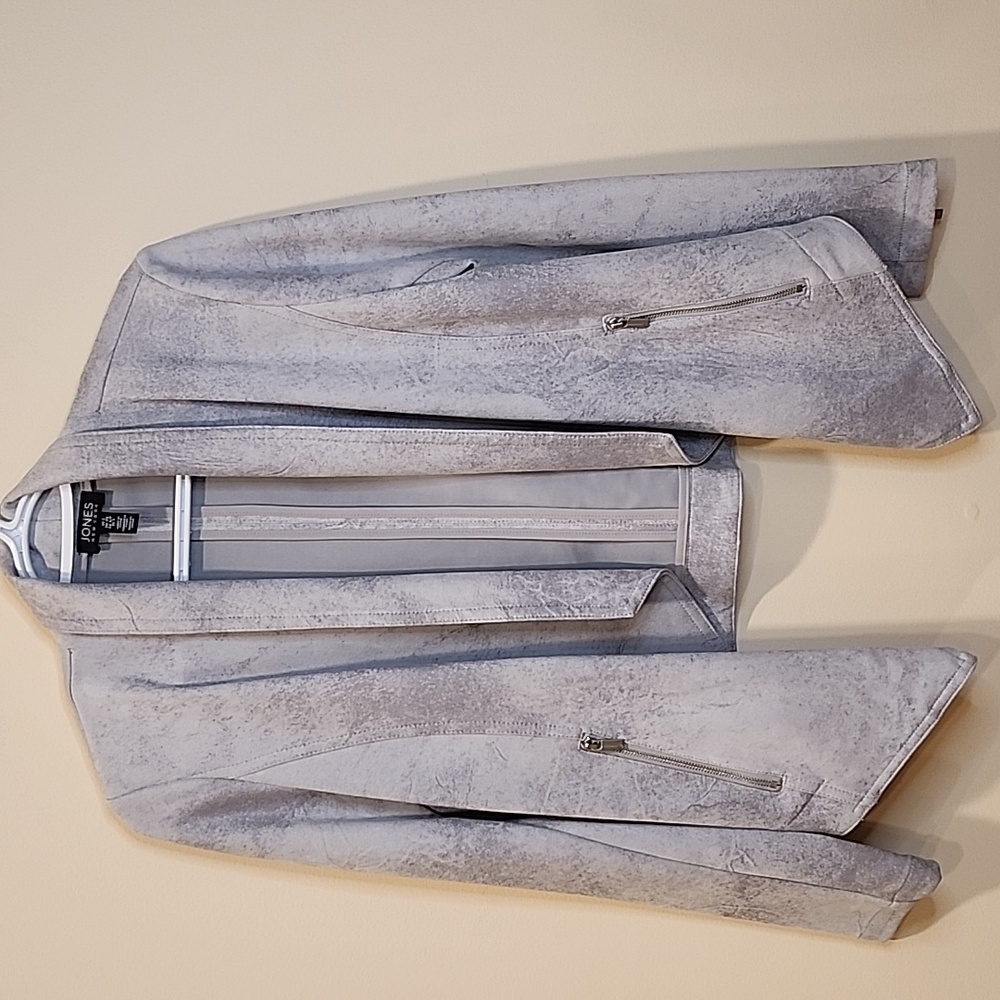 Jones New York Women's Light Gray Blazer